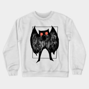 Mothman (blue background) Crewneck Sweatshirt